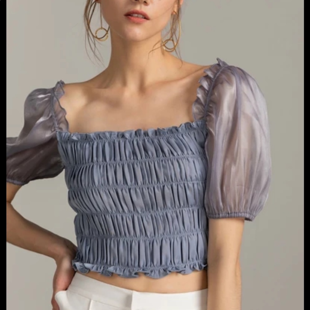 White Crop top from j.ing